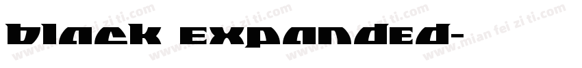 Black Expanded字体转换